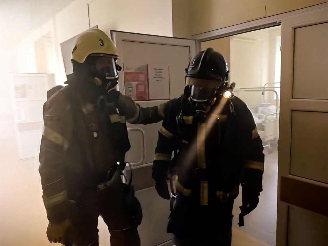 В Университетской клинике ПИМУ - учебная пожарная эвакуация